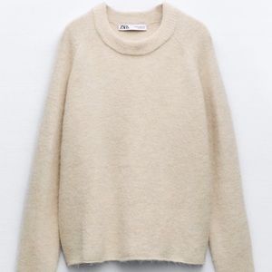 ALPACA AND WOOL BLEND KNIT SWEATER